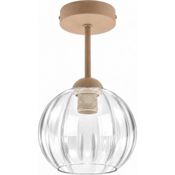 BRILAGI - LED Stropni luster RETRO GLASS 1xE27/60W/230V Ø 18 cm bež/proziran