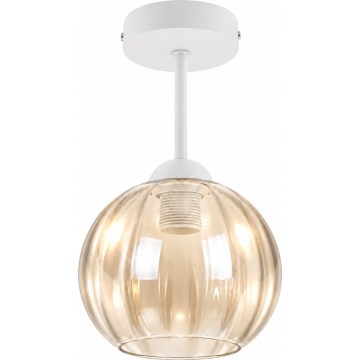 BRILAGI - LED stropni luster RETRO GLASS 1xE27/60W/230V Ø 18 cm bijela/dimno-bež