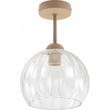 BRILAGI - LED stropni luster RETRO GLASS 1xE27/60W/230V Ø 25 cm bež/prozirno
