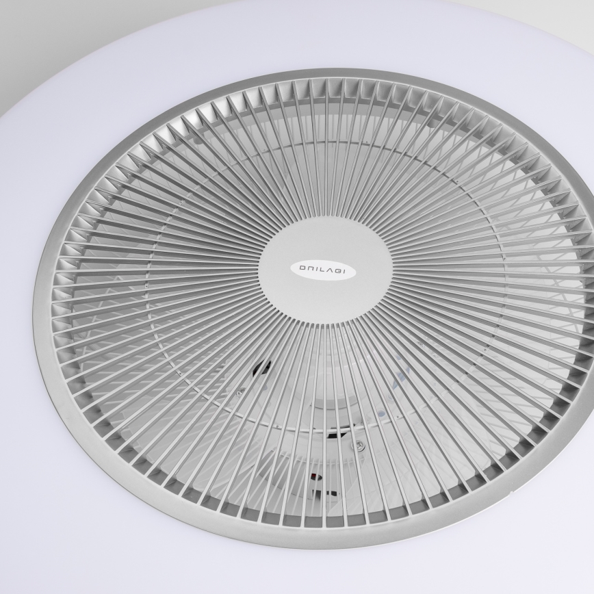 Brilagi - LED prigušivo s ventilatorom AURA LED/38W/230V 3000-6000K srebrna + daljinski upravljač