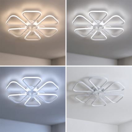Brilagi - prigušivi LED stropni ventilator LED/38 W/230 V, 3000–6500 K, promjer 76 cm, bijela + daljinski upravljač