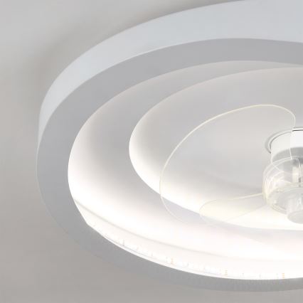 Brilagi - LED prigušiv stropni ventilator LED/80W/230V 3000-6500K Ø 50 cm bijela + daljinski upravljač