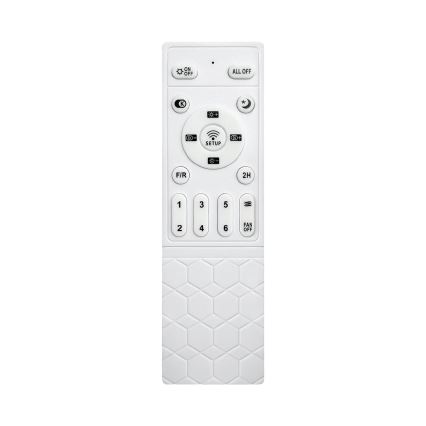 Brilagi - LED prigušivi stropni ventilator LED/34W/230V 132 cm crna/smeđa + daljinski upravljač