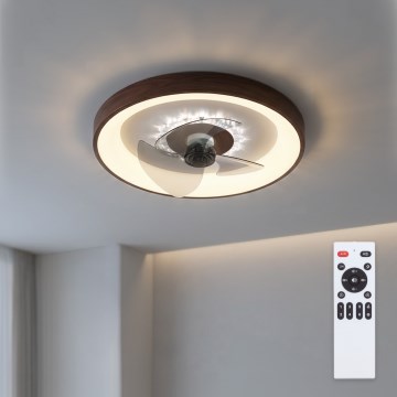 Brilagi - LED stropni ventilator s mogućnošću prigušivanja LED/34W/230V Ø 46 cm smeđi + daljinski upravljač