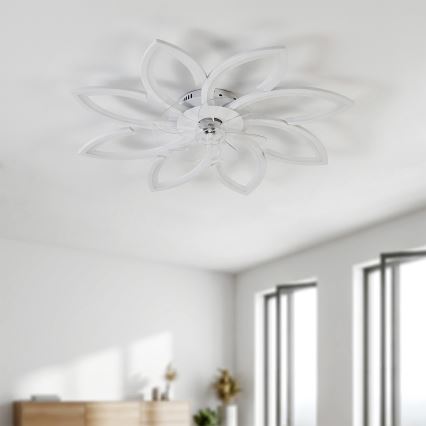 Brilagi - LED prigušivi stropni ventilator LED/43W/230V 3000-6500K promjer 90 cm bijela + daljinski upravljač