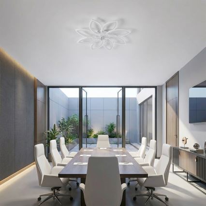 Brilagi - LED prigušivi stropni ventilator LED/43W/230V 3000-6500K promjer 90 cm bijela + daljinski upravljač