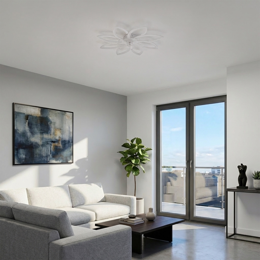 Brilagi - LED prigušivi stropni ventilator LED/43W/230V 3000-6500K promjer 90 cm bijela + daljinski upravljač
