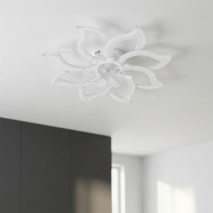 Brilagi - LED stropni ventilator s mogućnošću prigušivanja, LED 44 W, 230 V, 3000-6500 K, promjer 90 cm, bijela + daljinski upravljač
