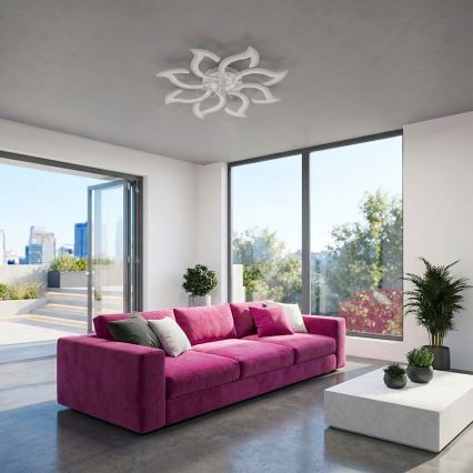 Brilagi - LED stropni ventilator s mogućnošću prigušivanja, LED 44 W, 230 V, 3000-6500 K, promjer 90 cm, bijela + daljinski upravljač