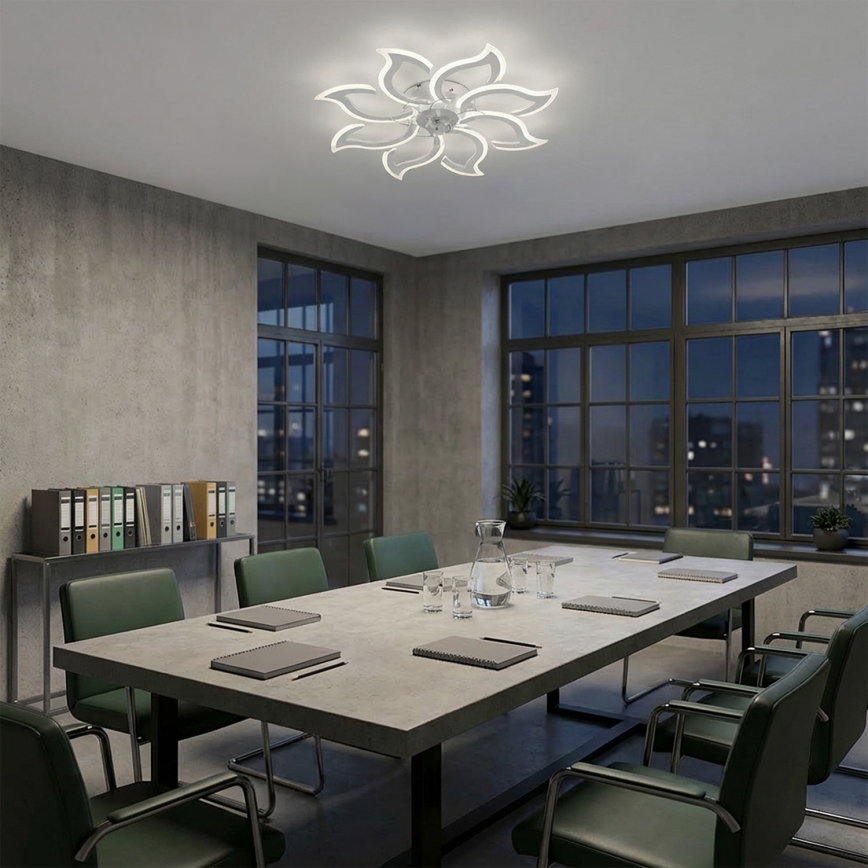 Brilagi - LED stropni ventilator s mogućnošću prigušivanja, LED 44 W, 230 V, 3000-6500 K, promjer 90 cm, bijela + daljinski upravljač