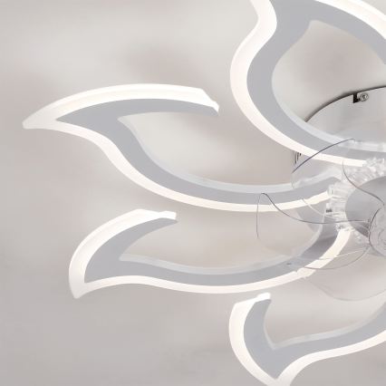 Brilagi - LED stropni ventilator s mogućnošću prigušivanja, LED 44 W, 230 V, 3000-6500 K, promjer 90 cm, bijela + daljinski upravljač