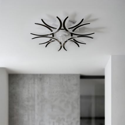 Brilagi - Stropni ventilator s prigušivom LED rasvjetom, 70W/230V, pr. 76 cm, crni + daljinski upravljač