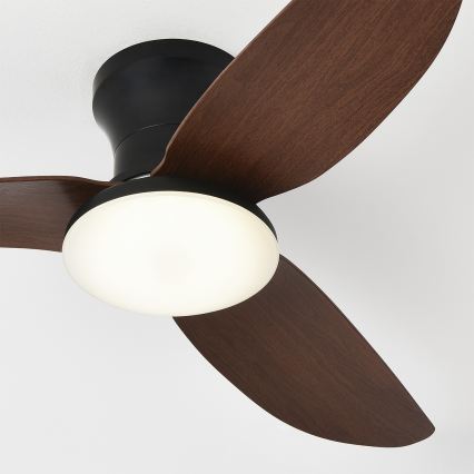Brilagi - LED prigušivi stropni ventilator LED/38W/230V 3000-6500K, promjer 100 cm, crna/smeđa + daljinski upravljač