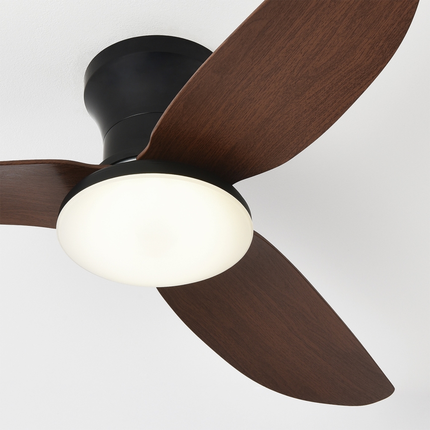 Brilagi - LED prigušivi stropni ventilator LED/38W/230V 3000-6500K, promjer 100 cm, crna/smeđa + daljinski upravljač