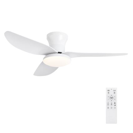 Brilagi - LED stropni ventilator s prigušivanjem svjetla LED/30W/230V 3000-6500K bijela + daljinski upravljač