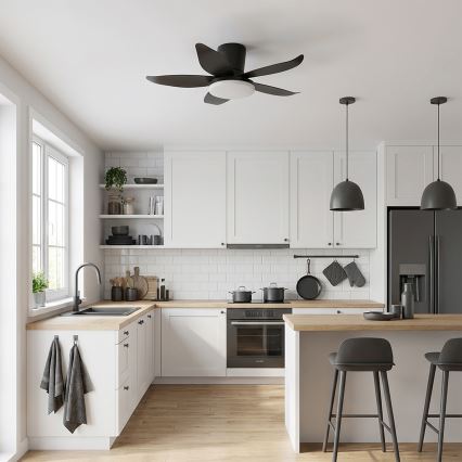 Brilagi - LED stropni ventilator s prigušivanjem LED/32W/230V 3000-6500K Ø95 cm crni + daljinski upravljač