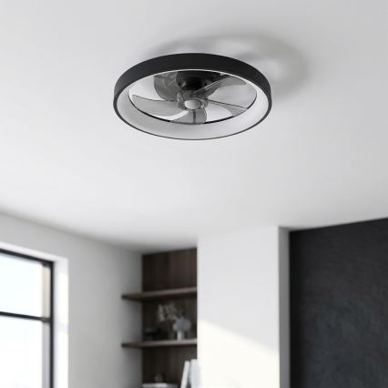 Brilagi - LED stropni ventilator s prigušivanjem LED/34W/230V 3000-6500K Ø 50 cm crni + daljinski upravljač