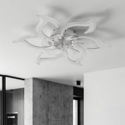 Brilagi - LED prigušivi stropni ventilator LED/34W/230V 3000-6500K Ø 83 cm bijela + daljinski upravljač