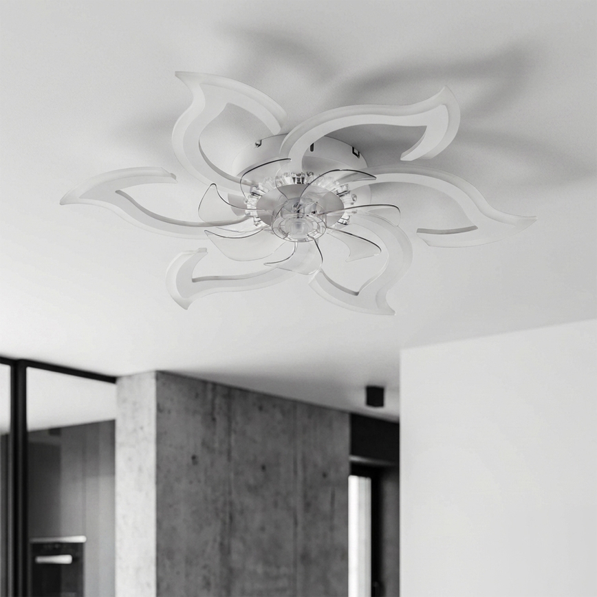 Brilagi - LED prigušivi stropni ventilator LED/34W/230V 3000-6500K Ø 83 cm bijela + daljinski upravljač
