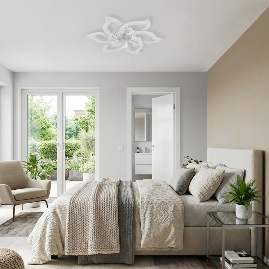 Brilagi - LED prigušivi stropni ventilator LED/34W/230V 3000-6500K Ø 83 cm bijela + daljinski upravljač