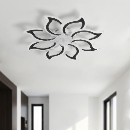 Brilagi - LED prigušivi stropni ventilator 44W/230V, promjer 90 cm, crni + daljinski upravljač