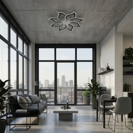 Brilagi - LED prigušivi stropni ventilator 44W/230V, promjer 90 cm, crni + daljinski upravljač