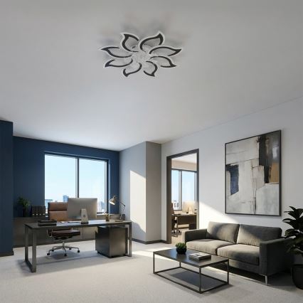 Brilagi - LED prigušivi stropni ventilator 44W/230V, promjer 90 cm, crni + daljinski upravljač