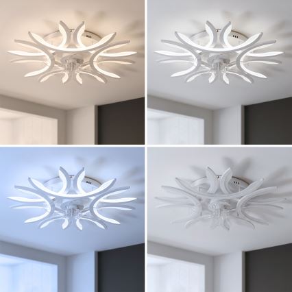 Brilagi - LED prigušivi stropni ventilator LED/70W/230V promjer 76 cm bijeli + daljinski upravljač