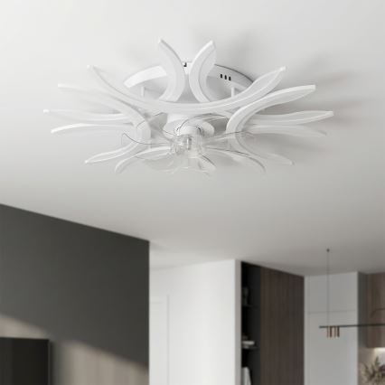 Brilagi - LED prigušivi stropni ventilator LED/70W/230V promjer 76 cm bijeli + daljinski upravljač