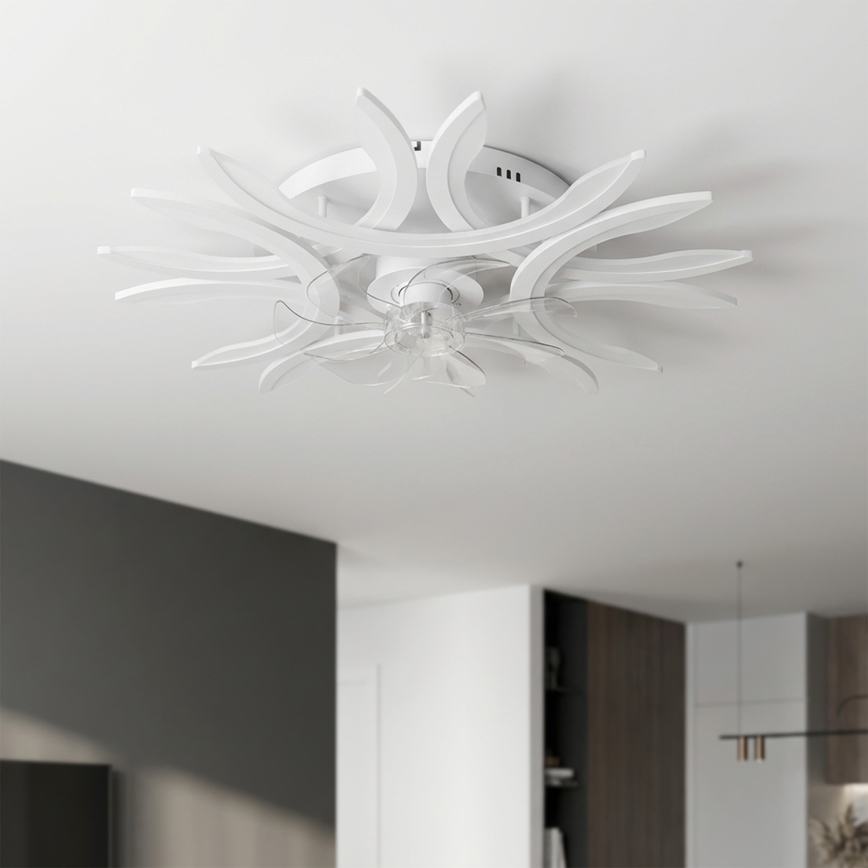 Brilagi - LED prigušivi stropni ventilator LED/70W/230V promjer 76 cm bijeli + daljinski upravljač