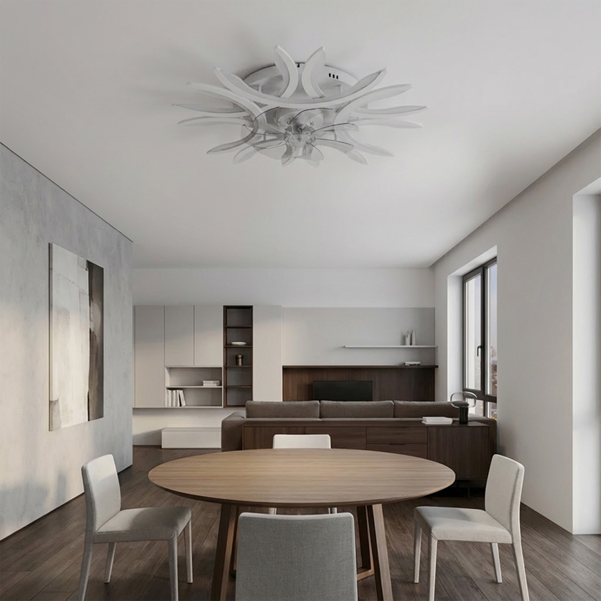 Brilagi - LED prigušivi stropni ventilator LED/70W/230V promjer 76 cm bijeli + daljinski upravljač