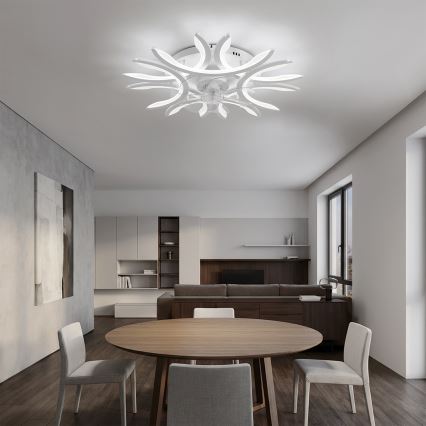 Brilagi - LED prigušivi stropni ventilator LED/70W/230V promjer 76 cm bijeli + daljinski upravljač