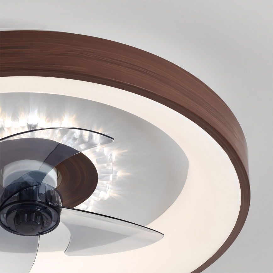 Brilagi - LED stropni ventilator s prigušavanjem LED/34W/230V 3000-6500K Ø 46 cm smeđi + daljinsko upravljanje