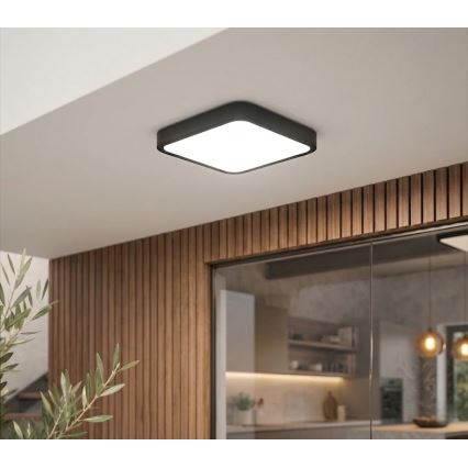 BRILAGI - LED kupaonsko stropno svjetlo ZENNA LED/18W/230V 28,5x28,5 cm IP44 crno