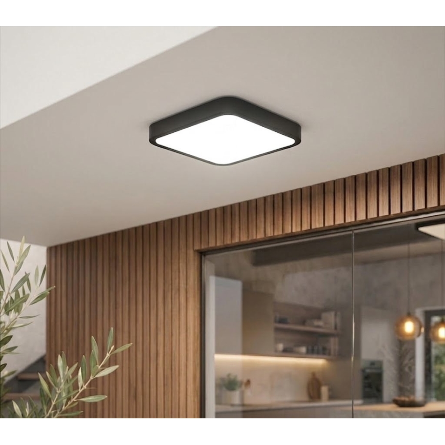 BRILAGI - LED kupaonsko stropno svjetlo ZENNA LED/18W/230V 28,5x28,5 cm IP44 crno