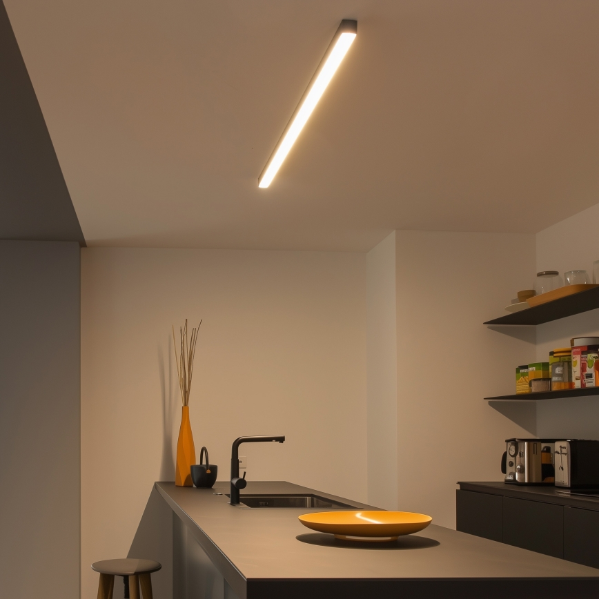 Brilagi - LED stropno nadgradno svjetlo FULLDAY LED/30/40/50W/230V 2700/4000/6000K 150 cm crna