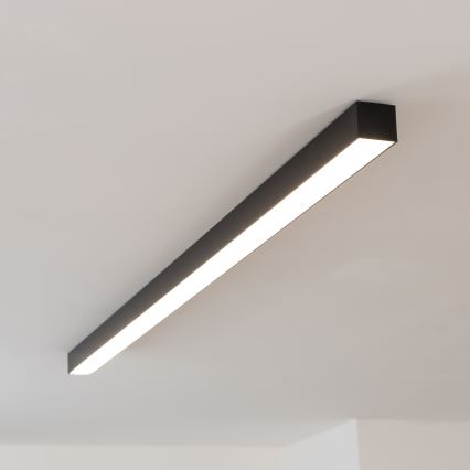 Brilagi - LED stropno nadometno svjetlo FULLDAY LED/20/30/40W/230V 2700/4000/6000K 120 cm UGR19 crna