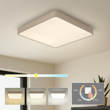 Brilagi - LED stropno svjetilo POOL SQUARE/48W/230V 3000/4000/6000K 50x50 cm bež
