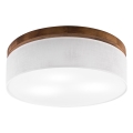 BRILAGI - LED Stropno svjetlo BELLADONNA 3xE27/15W/230V Ø 50 cm bijela/hrast trešnja