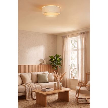 Brilagi - LED stropno svjetlo BOHO ECO 1xE27/10W/230V Ø 40 cm krem boje