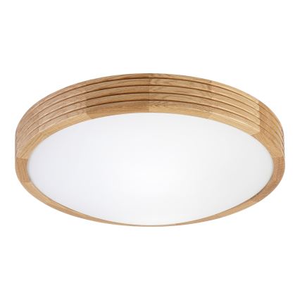 Brilagi - LED stropna svjetiljka CARVALHO MODERN SLIM 2xE27/60W/230V Ø 37,5 cm hrast