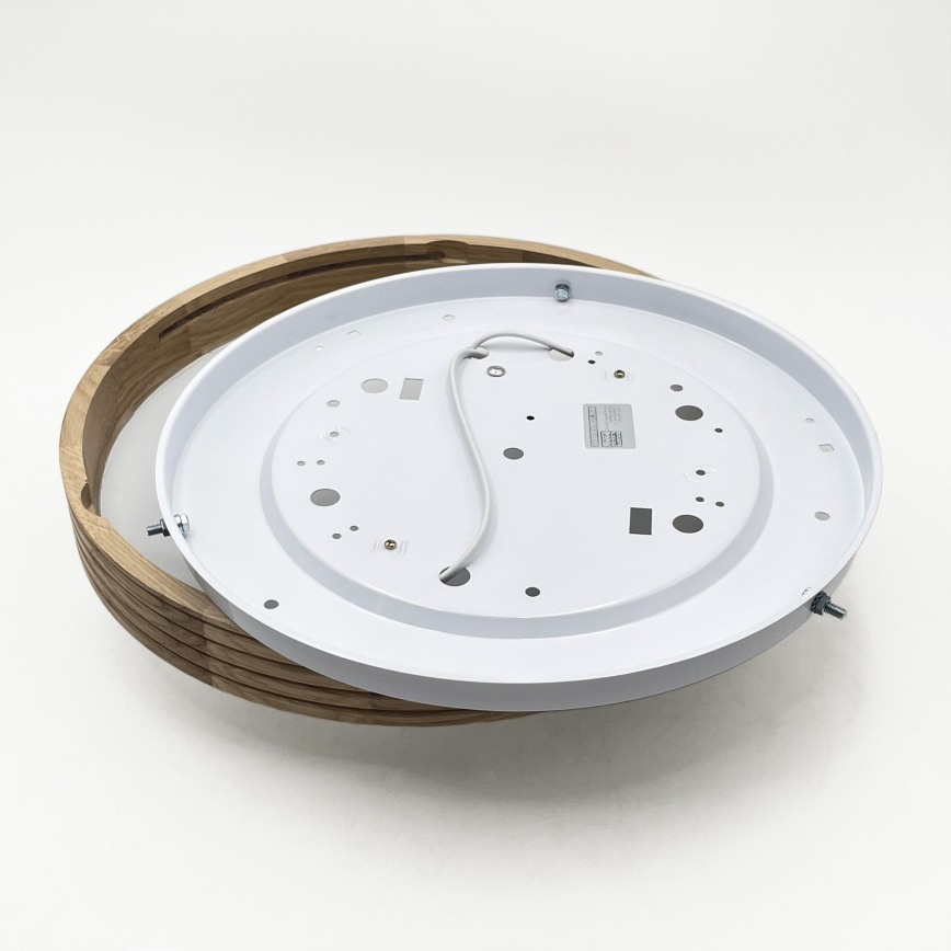Brilagi - LED stropna svjetiljka CARVALHO MODERN SLIM 2xE27/60W/230V Ø 37,5 cm hrast