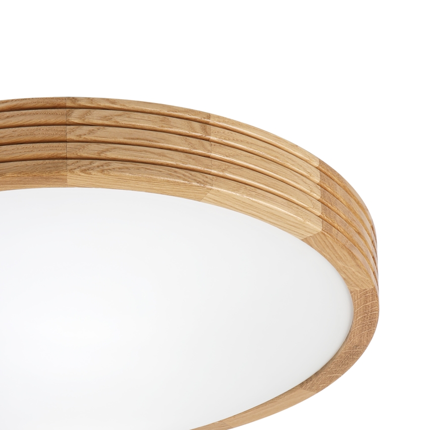 Brilagi - LED stropna svjetiljka CARVALHO MODERN SLIM 2xE27/60W/230V Ø 37,5 cm hrast