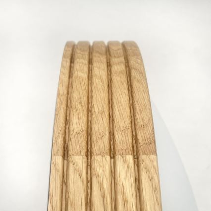Brilagi - LED stropna svjetiljka CARVALHO MODERN SLIM 2xE27/60W/230V Ø 37,5 cm hrast