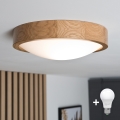 BRILAGI - LED stropno svjetlo CARVALHO SLIM 1xE27/15W/230V hrast, Ø 27 cm