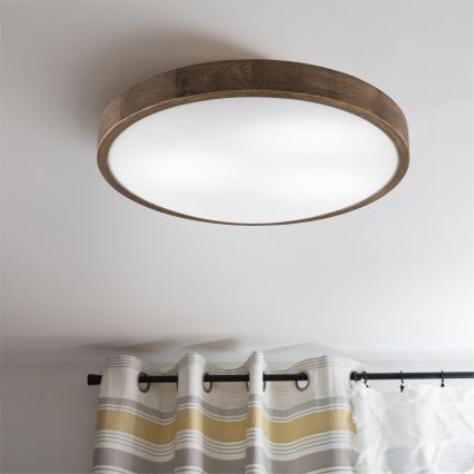 BRILAGI - LED stropno svjetlo CARVALHO SLIM 3xE27/15W/230V hrast/orah, promjer 47 cm