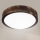 Brilagi - LED stropno svjetlo CARVALHO SLIM SMOKEY LED/20W/230V hrast, promjer 27,5 cm
