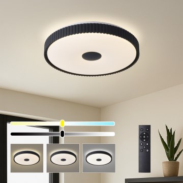 Brilagi - LED stropno svjetlo CORVO s prigušivanjem LED/72W/230V 3000-6000K crno, prom. 50 cm + daljinski upravljač