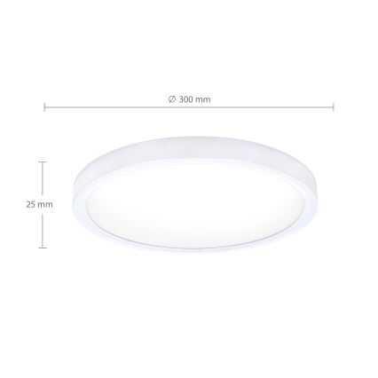 Brilagi - LED stropna svjetiljka ESTELA LED/18W/230V Ø 30 cm bijela