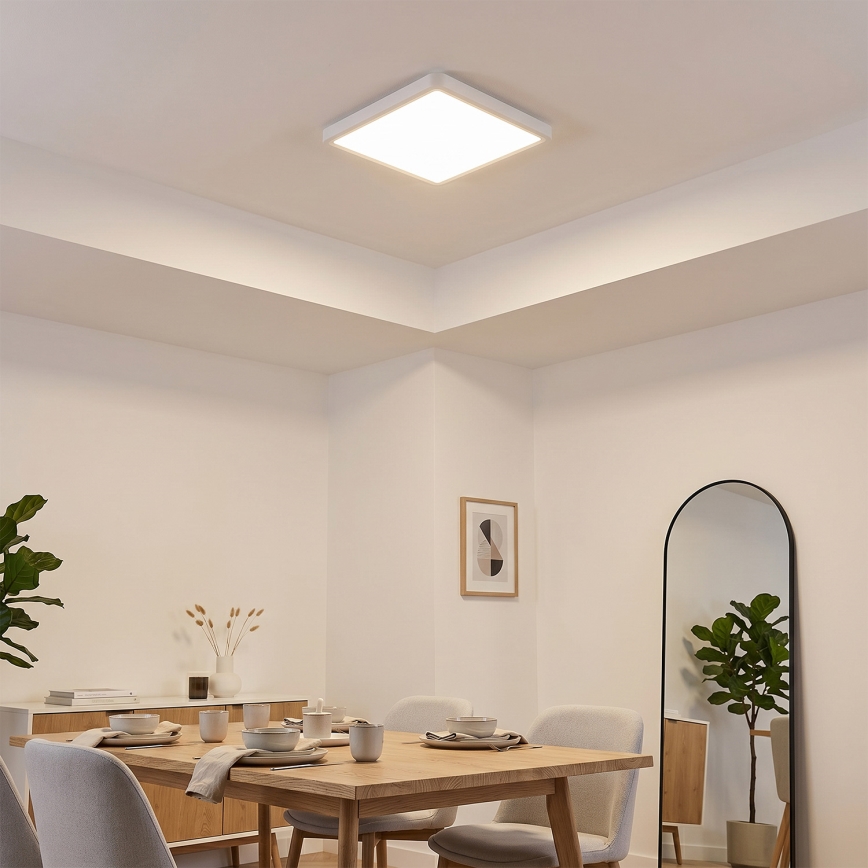 Brilagi - LED stropno svjetlo ESTELA SQUARE LED/24W/230V 31x31 cm bijela